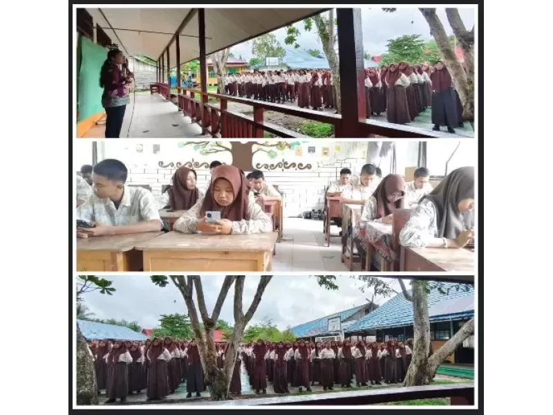 SMKN 1 Kuala Kapuas Gelar Asesmen Akhir Semester, Diawali Doa Bersama untuk Kelancaran
