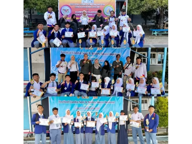 Borong Juara FLS3N dan O2SN, SMKN 1 Kuala Kapuas Ukir Prestasi Gemilang